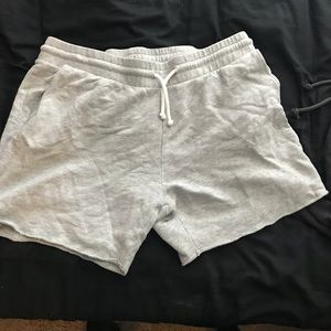 Black H&M cut off sweat shorts